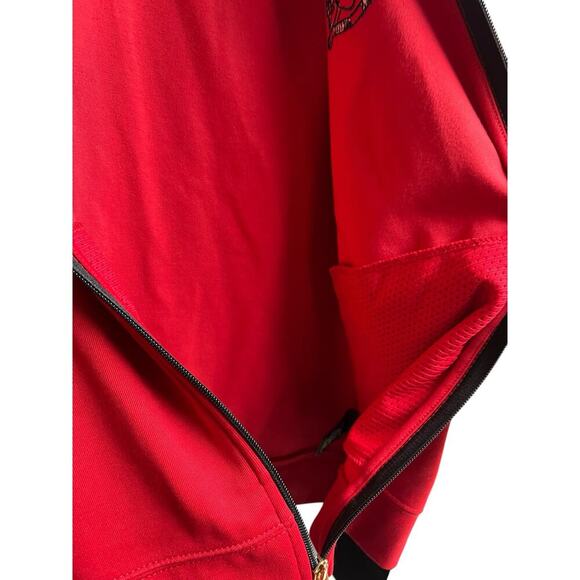 Lauren Active Ralph Lauren Red Black Track Jacket Medium - Picture 10 of 11